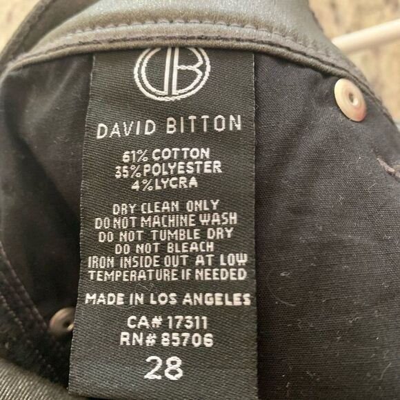 Faux David Bitton pants NWT - Picture 5 of 6